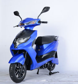 الصين أزرق اللون بطارية تعمل سكوتر، بطارية تعمل بالطاقة الدراجة للبالغين 45km / h السرعة المزود